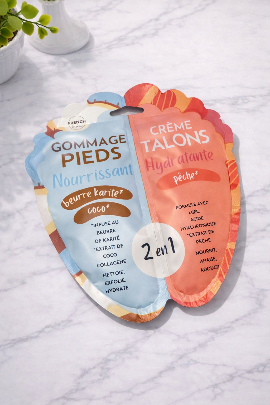 Duo Gommage nourrissant / Gel hydratant pieds