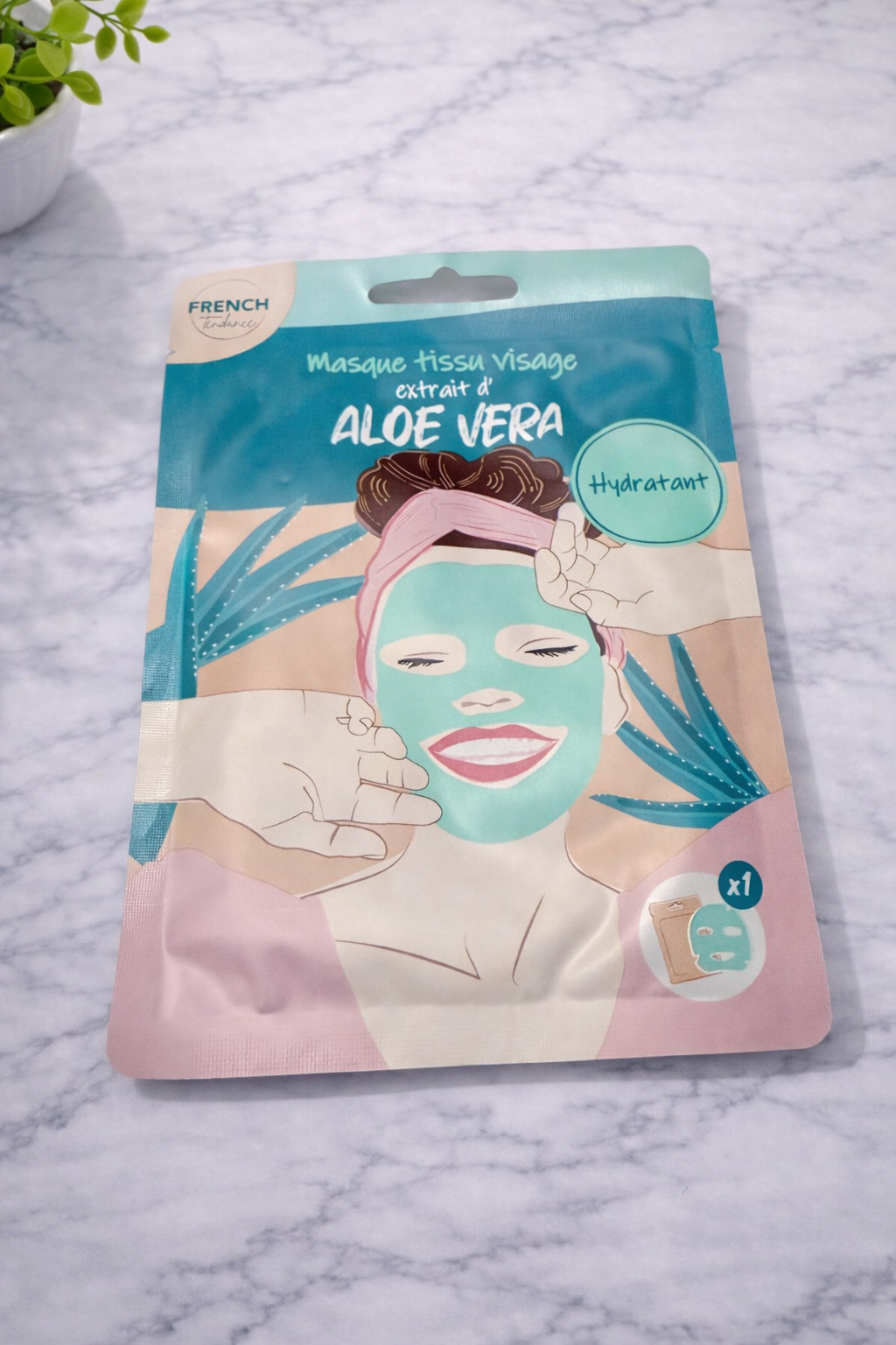Masque visage tissu Aloe Vera