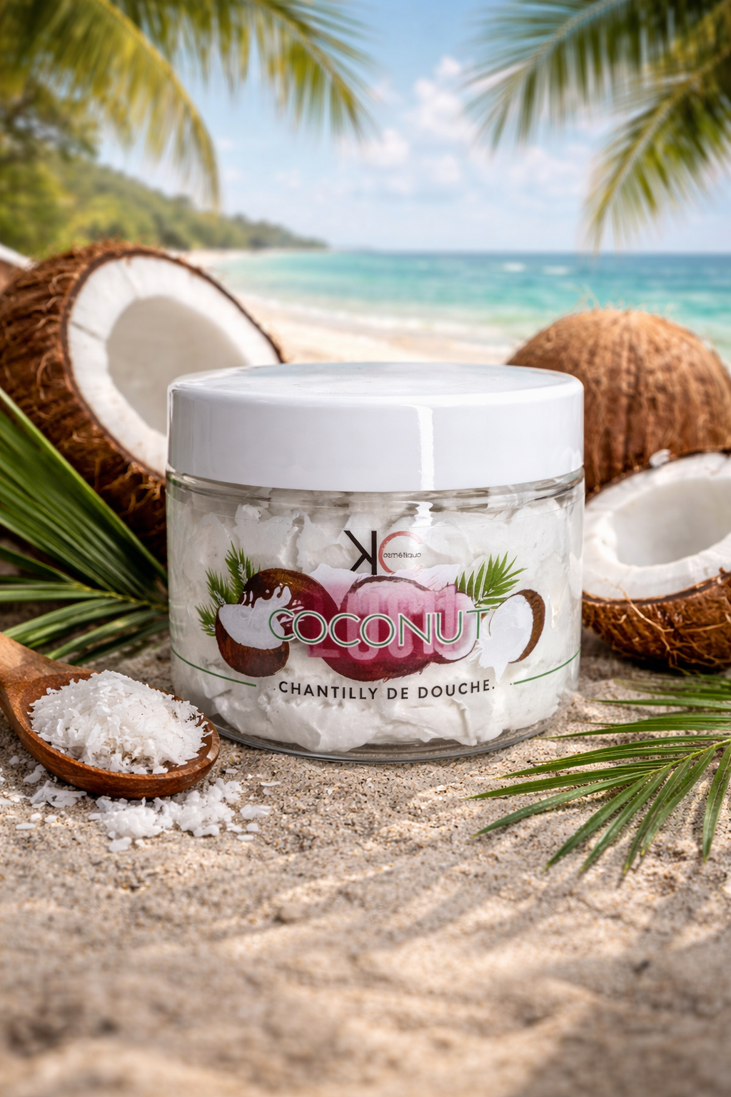 Chantilly de douche parfumée