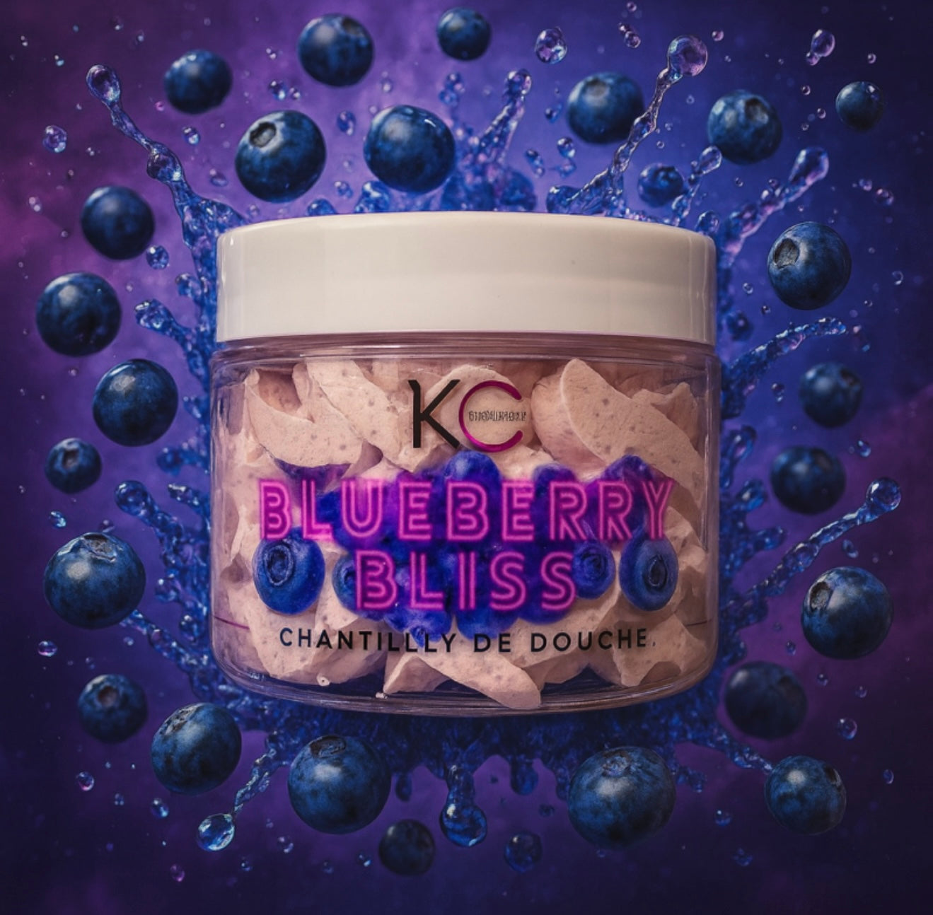 Chantilly de douche parfumée