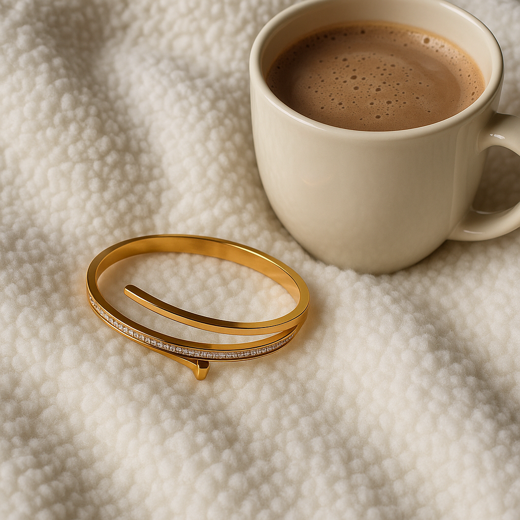 Bracelet jonc Ora - Acier inoxydable