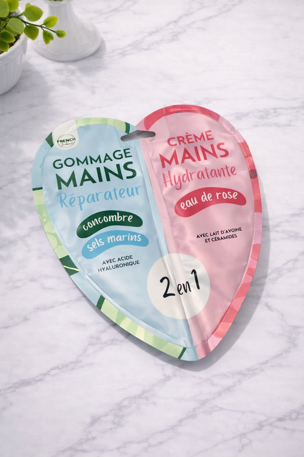 Duo Gommage / Crème hydratante et réparatrice mains