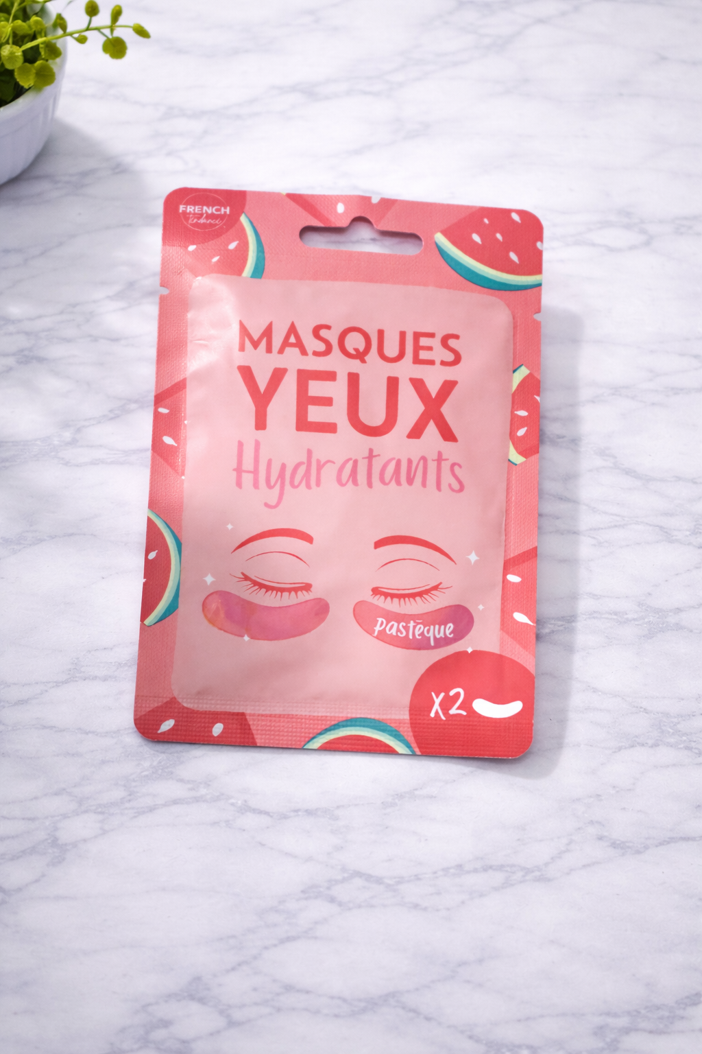 Masque visage tissu Pastèque