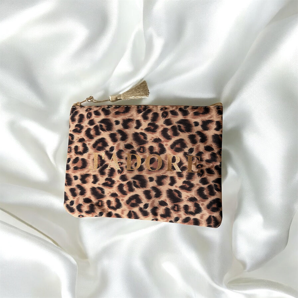 Trousse à maquillage léopard