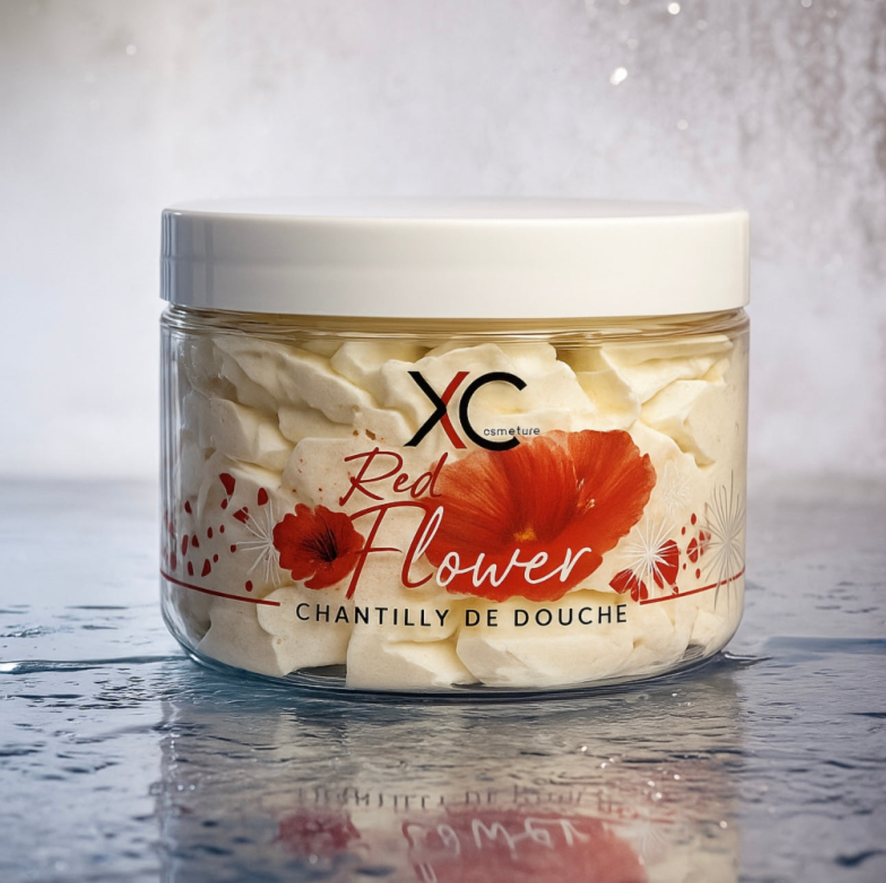 Chantilly de douche parfumée