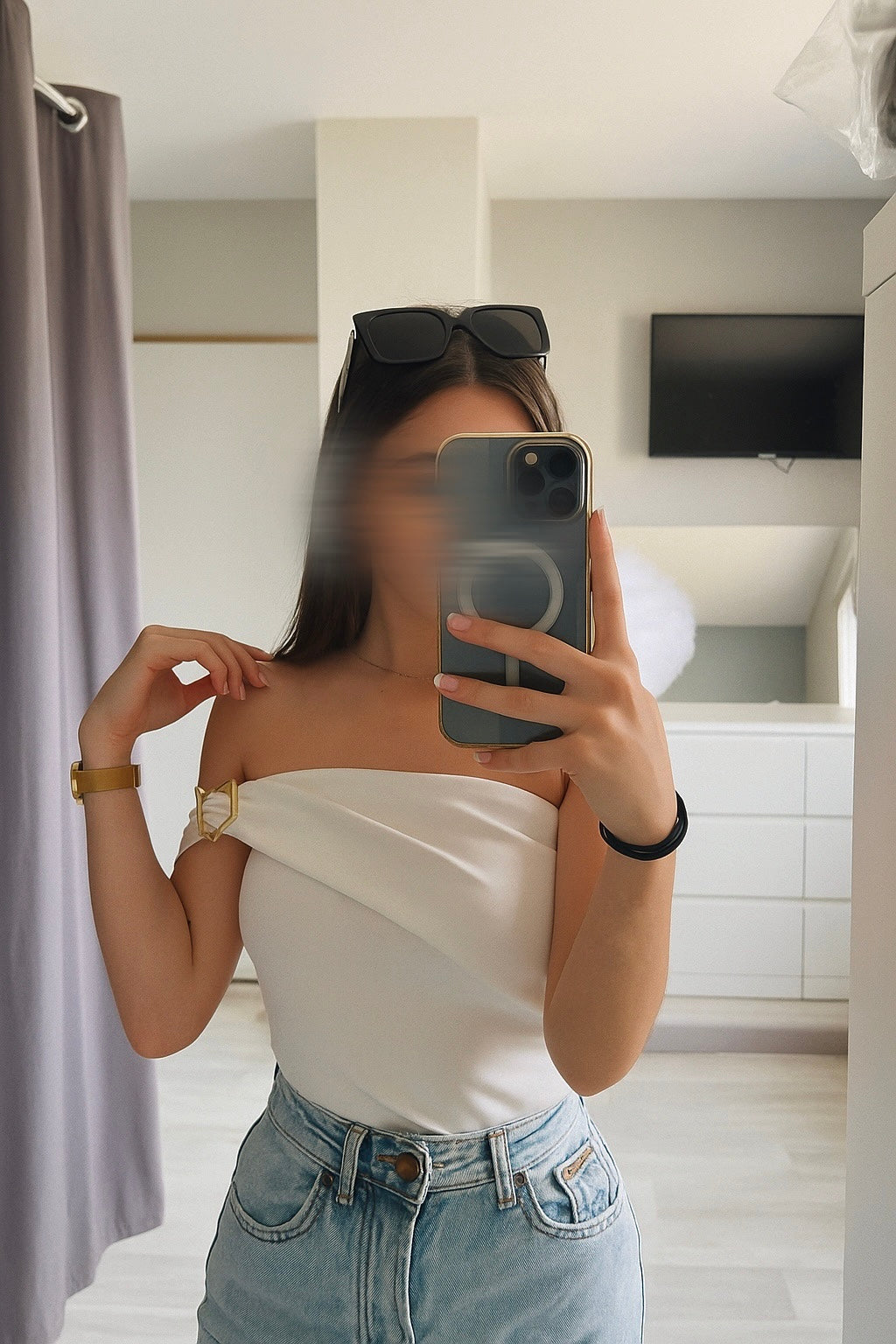 Body bustier asymétrique