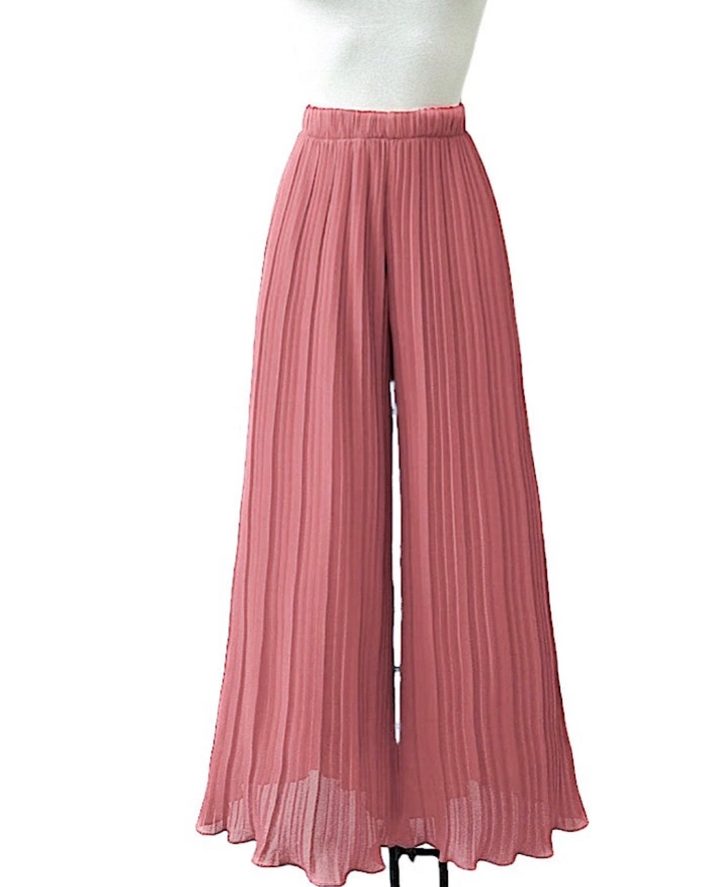 Pantalon plissé fluide, avec doublure