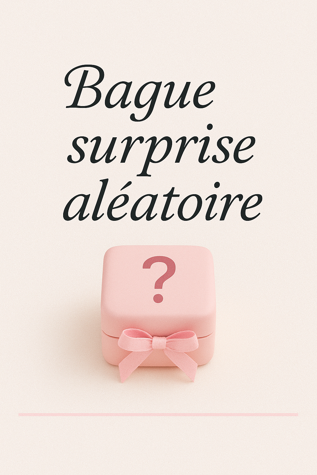 Bague surprise aléatoire - Acier inoxydable