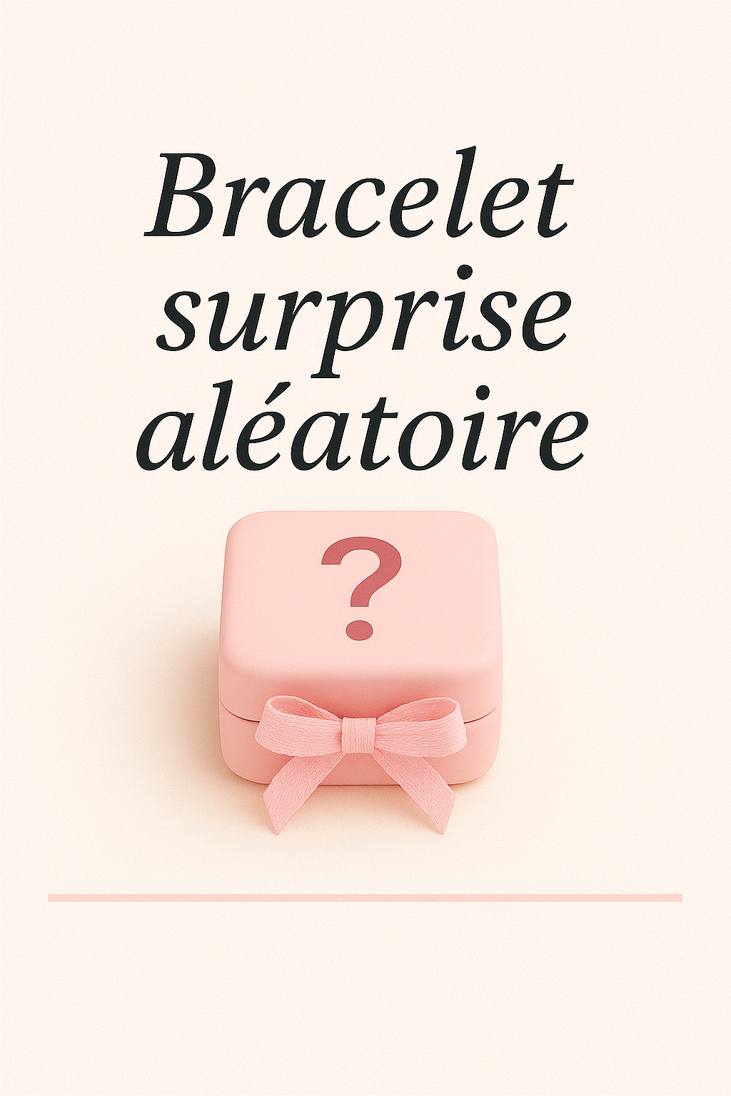 Bracelet surprise aléatoire - Acier inoxydable