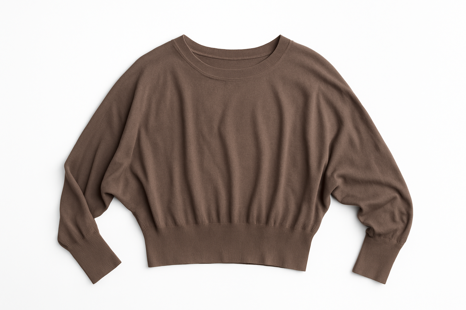 Pull décontracté manches chauves-souris