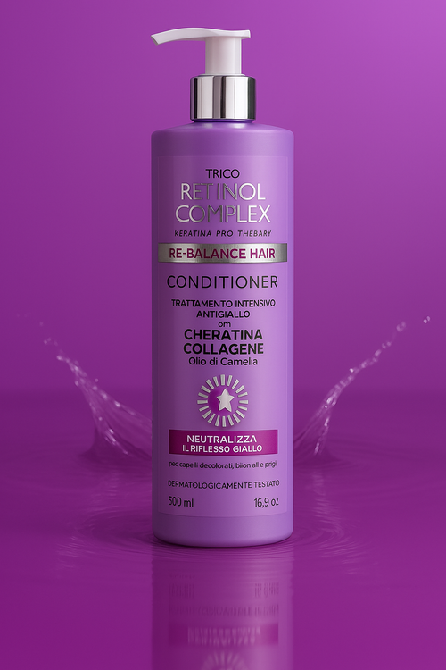 Après-shampoing anti-jaunissant retinol complex - 500mL